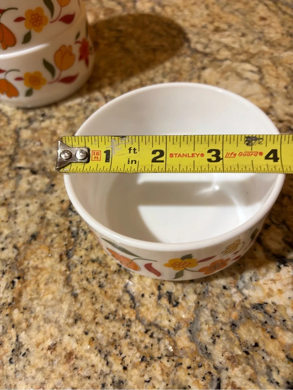 Vintage Arcopal French Milk Glass Ramekins / Bowls